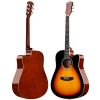 WINZZ Acoustic Cutaway Guitar Package for Beginners Students Kids;  41 Inches