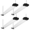 VEVOR 4 Pack LED Shop Light, 4 FT, 40W Linkable Shop Light Fixture