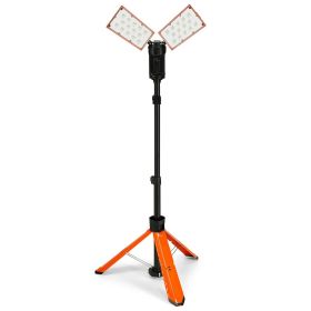 VEVOR Led Work Light, 2500 lm Led Light Stand, Work lights with stand, 27.6"-70" Adjustable, with Foldable Tripod Stand, Wireless Remote Control