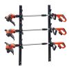 VEVOR Trimmer Rack, 3 Place Weeder Trimmer Rack, Trim Holder Trailer Rack with Zinc Alloy Password Lock