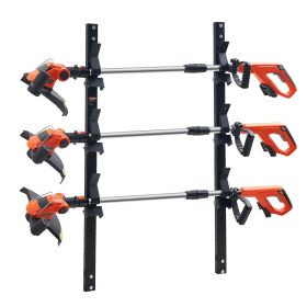 VEVOR Trimmer Rack, 3 Place Weeder Trimmer Rack, Trim Holder Trailer Rack with Zinc Alloy Password Lock