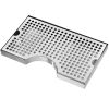 VEVOR Kegerator Beer Drip Tray, 304 Stainless Steel Keg Drip Trays with 4 Non-Slip Rubber Pads and Detachable Cover