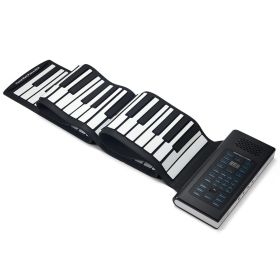 VEVOR 88 Key Roll Up Piano Portable Hand Roll 128 Rhythms Tones Rechargeable