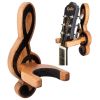 TESLYAR Guitar Holder Wall Mount Ash Wood Wooden Guitar Hanger Hook Stand Rack Guitar Hanger for Electric Classic Acoustic and Bass Guitar Musical Ins