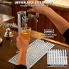 VEVOR Kegerator Beer Drip Tray, 304 Stainless Steel Keg Drip Trays with 4 Non-Slip Rubber Pads and Detachable Cover