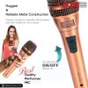 5 CORE Professional Dynamic Vocal Microphone Neodymium Cardioid Unidirectional Handheld Mic for Singing Karaoke Steel Mesh Grille Metal Body With ON O