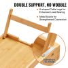 VEVOR 2-Pack Bed Tray Table with Foldable Legs, Bamboo Breakfast Tray for Sofa, Bed, Eating, Snacking, and Working, Folding Serving Laptop Desk Tray