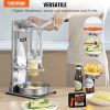 VEVOR Commercial French Fry Cutter with 4 Replacement Blades, 1/4‚Ä≥ and 3/8‚Ä≥ Blade Easy Dicer Chopper, 6-wedge Slicer and 6-wedge Apple Corer