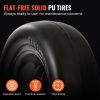 VEVOR Lawn Mower Tires with Rim, 11x4-7" Tubeless Tractor Tires, 2-Pack Tire and Wheel Assemby, Flat-free PU Tire, 3.4" Centered Hub