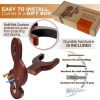 Guitar Holder Wall Mount Ash Wood Wooden Guitar Hanger Hook Stand Rack Guitar Hanger for Electric Classic Acoustic and Bass Guitar Musical Instruments