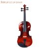 (Do Not Sell on Amazon)Glarry GV100 4/4 Acoustic Violin Case Bow Rosin Strings Tuner Shoulder Rest Natural