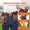 VEVOR Tool Belt, Adjusts from 29 Inches to 54 Inches, Polyester Heavy Duty Tool Pouch Bag, Detachable Tool Bag for Electrician, Carpenter, Handyman