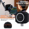 VEVOR Microphone Isolation Ball, High-Density Acoustic Foam, Windscreen Isolation Shield with Dual-Layered Pop Filter