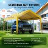 VEVOR Carport Replacement Canopy Cover 10 x 20 ft, Garage Top Tent Shelter Tarp Heavy-Duty Waterproof & UV Protected