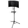 VEVOR Microphone Isolation Shield, 5-Panel, Studio Recording Foldable Mic Sound Shield