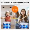 VEVOR Kids Drum Set, 3-Piece, 14 in Beginner Drum Set with Adjustable Throne Cymbal Pedal Two Pairs of Drumsticks