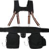 VEVOR Tool Belt with Suspenders 1680D Polyester, 29 Pockets, 29-54 inches Adjustable Waist Size, Tool Belts for Men