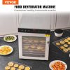 VEVOR Electric Food Dehydrator Machine, 800W Electric Food Dryer, 10 Stainless Steel Trays, with Digital Adjustable Timer & Temperature for Jerky