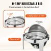 VEVOR Roll Top Chafing Dish Buffet Set, 6 Qt 2 Pack, Stainless Steel Chafer with 2 Full Size Pans