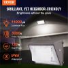 VEVOR LED Wall Pack Lights, 120W 11000LM, 5000K Commercial Outdoor Lights Security Lighting Fixture