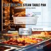 VEVOR 6 Pack Hotel Pans, 1/3 Size Anti-Jam Steam Pan, 0.8mm Thick Stainless Steel Restaurant Steam Table Pan, 4-Inch Deep Commercial Table Pan