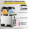 VEVOR Commercial Slushy Machine, 6 L x 2 Tanks 50 Cups, 700W 110V, Stainless Steel Margarita Smoothie Frozen Drink Maker