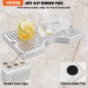 VEVOR Kegerator Beer Drip Tray, 304 Stainless Steel Keg Drip Trays with 4 Non-Slip Rubber Pads and Detachable Cover