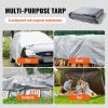 VEVOR Tarp Waterproof 16x20 ft, Plastic Poly Tarp Cover 10 Mil