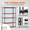 VEVOR Storage Shelving Unit, 5-Tier Adjustable, 2000 lbs Capacity, Heavy Duty Garage Shelves Metal Organizer Utility Rack, Black