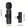 Wireless Lavalier Lapel Microphone For IPhone IPad Professional Wireless Clip Mic - Cordless Omnidirectional Condenser Recording Mic For Interview Vid