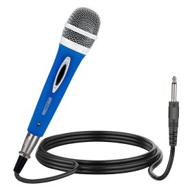 5 CORE Microphone Dynamic Vocal Handheld Mic Cardioid Unidirectional Microfono w On Off Switch + XLR Audio Cable for Singing Karaoke Public Speaking & (size: PM 286 BLU)