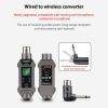 Microphone Wireless Transmitter Receiver Universal Wired to Wireless Converter for Recorders Speakers Power Amplifiers