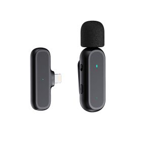 New K60 Intelligent Noise Reduction Wireless Lavalier Microphone 2.4G Charging Chamber Mini Live Reverberation Microphone (colour: K60 Pingguo Interface One by One)