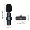 Wireless Lavalier Lapel Microphone For IPhone IPad Professional Wireless Clip Mic - Cordless Omnidirectional Condenser Recording Mic For Interview Vid