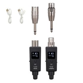 Microphone Wireless Transmitter Receiver Universal Wired to Wireless Converter for Recorders Speakers Power Amplifiers (Color: U3, Ships From: China)