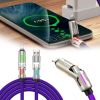 240w 4-in-1 USB C Cable,Multi Charger Cable With Breathing Light