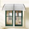 200 x 96cm Household Application Door & Window Awnings Brown Board & Black Holder