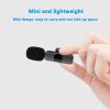 Wireless Lavalier Lapel Microphone For IPhone IPad Professional Wireless Clip Mic - Cordless Omnidirectional Condenser Recording Mic For Interview Vid